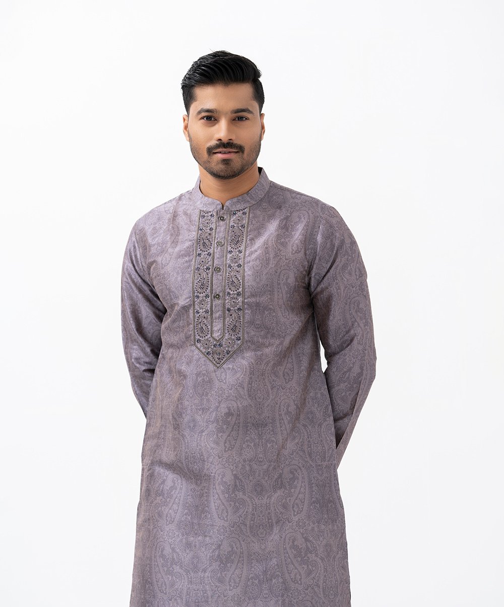 060e28af-006a-4893-932f-68177f94f319 Fitted Panjabi - Image 1